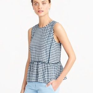[NWOT] J.Crew Gingham Top